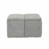 Stout Storage Ottoman Polyester/Metal/Wood Light Gray - LumiSource -Ottomans Official Shop unnamed file 10057