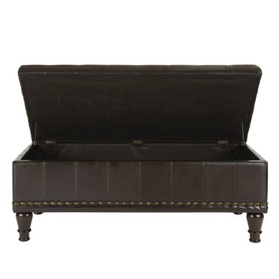 OSP Home Furnishings Caldwell Storage Ottoman Bonded Leather - INSPIRED by Bassett 3 OSP Home Furnishings Caldwell Storage Ottoman Bonded Leather - INSPIRED by Bassett