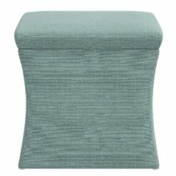 Tyler Storage Ottoman Linen - Skyline Furniture Olive