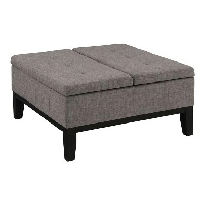 Darragh Split Lift Up Lid Storage Ottoman - HOMES: Inside + Out Gray 10 Darragh Split Lift Up Lid Storage Ottoman - HOMES: Inside + Out Gray - Image 8