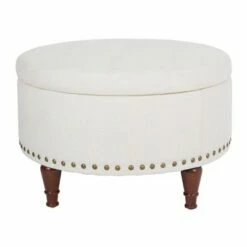 Alloway Storage Ottoman - OSP Home Furnishings Pewter -Ottomans Official Shop unnamed file 10149