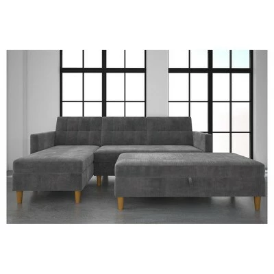 DHP Hartford Storage Ottoman - Dorel Home Products Black 13 DHP Hartford Storage Ottoman - Dorel Home Products Black - Image 12