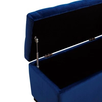 Carson Tufted Storage Ottoman - Picket House Furnishings Deep Emerald 7 Carson Tufted Storage Ottoman - Picket House Furnishings Deep Emerald - Image 5