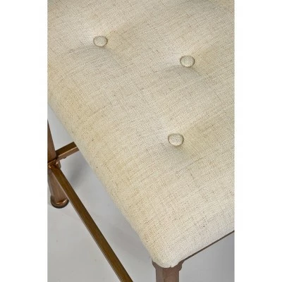 Katherine Backless 18" Vanity Stool - Golden Bronze - Hillsdale Furniture 4 Katherine Backless 18" Vanity Stool - Golden Bronze - Hillsdale Furniture - Image 2