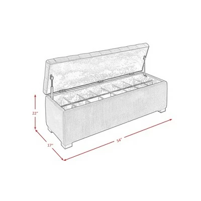 Carson Tufted Storage Ottoman - Picket House Furnishings Deep Emerald 9 Carson Tufted Storage Ottoman - Picket House Furnishings Deep Emerald - Image 7