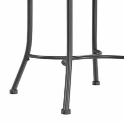 19" O'Malley Metal Vanity Stool - Hillsdale Furniture Metallic Gray -Ottomans Official Shop unnamed file 10241