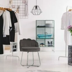 Catalina Metal Vanity Stool Dark Gray - Hillsdale Furniture -Ottomans Official Shop unnamed file 10326