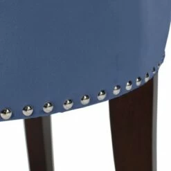 Lena Wood Vanity Stool Blue Velvet - Hillsdale Furniture -Ottomans Official Shop unnamed file 10370