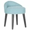 Brinda Vanity Stool - Light Blue - Safavieh