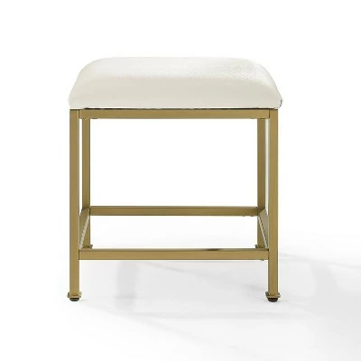 Aimee Vanity Stool Gold - Crosley 3 Aimee Vanity Stool Gold - Crosley