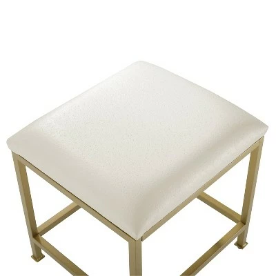 Aimee Vanity Stool Gold - Crosley 6 Aimee Vanity Stool Gold - Crosley - Image 4