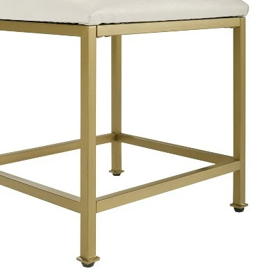 Aimee Vanity Stool Gold - Crosley 7 Aimee Vanity Stool Gold - Crosley - Image 5