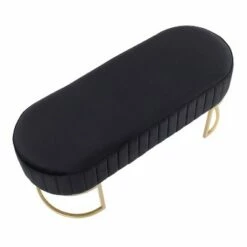 41" Demi Glam Pleated Bench - LumiSource Gold/black -Ottomans Official Shop unnamed file 1115