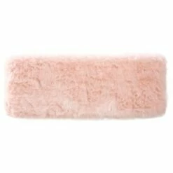 Faux Fur Rectangle Bench - Pink - HomePop -Ottomans Official Shop unnamed file 1124