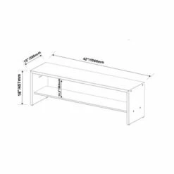42" Two-Tone Rustic Farmhouse Entryway Bench with Shelf - Saracina Home Gray 11 42" Two-Tone Rustic Farmhouse Entryway Bench with Shelf - Saracina Home Gray -Ottomans Official Shop unnamed file 1145