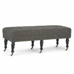 Donovan Tufted Ottoman Bench - WyndenHall Black/tweed Look Fabric 18 Donovan Tufted Ottoman Bench - WyndenHall Black/tweed Look Fabric -Ottomans Official Shop unnamed file 1246