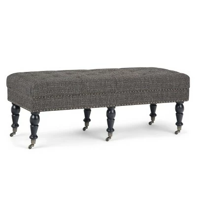 Donovan Tufted Ottoman Bench - WyndenHall Black/tweed Look Fabric 10 Donovan Tufted Ottoman Bench - WyndenHall Black/tweed Look Fabric - Image 8