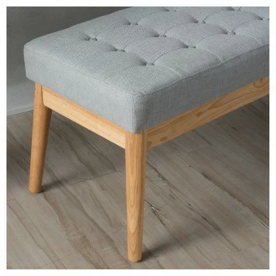 Saxon Upholstered Bench - Christopher Knight Home Green 3 Saxon Upholstered Bench - Christopher Knight Home Green
