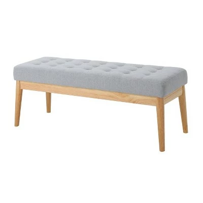 Saxon Upholstered Bench - Christopher Knight Home Green 6 Saxon Upholstered Bench - Christopher Knight Home Green - Image 4
