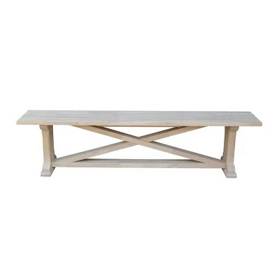 Alexa Bench Natural Wood - International Concepts 3 Alexa Bench Natural Wood - International Concepts