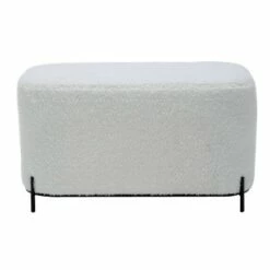 32" Modern Decorative Bench with Metal Base - WOVENBYRD Gray -Ottomans Official Shop unnamed file 1312