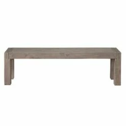 Auckland Bench Reclaimed Wood Weathered Gray - Steve Silver Co.