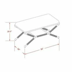 Pascoe Campaign Bench - Linon Linen -Ottomans Official Shop unnamed file 138