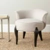 Mora Vanity Stool Taupe - Safavieh -Ottomans Official Shop unnamed file 141