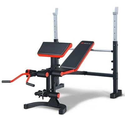 Costway Multi-function Adjustable Olympic Weight Bench W/Preacher Curl Home Gym Training 11 Costway Multi-function Adjustable Olympic Weight Bench W/Preacher Curl Home Gym Training - Image 9