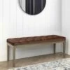 Hopewell Tufted Ottoman Bench Distressed Saddle Brown - WyndenHall -Ottomans Official Shop unnamed file 1500