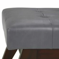 40" Tierney Mid Century Tufted Ottoman Bench Faux Leather - Wyndenhall Ash Blonde -Ottomans Official Shop unnamed file 1528