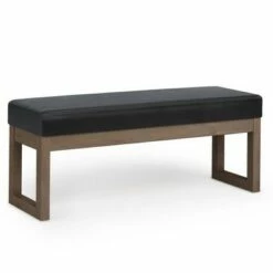 Large Madison Ottoman Bench - WyndenHall Midnight Black -Ottomans Official Shop unnamed file 1541