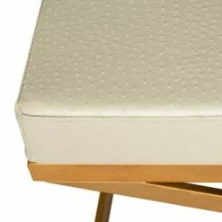 Alexes Faux Ostrich Bench - Cream/Gold - Safavieh 10 Alexes Faux Ostrich Bench - Cream/Gold - Safavieh -Ottomans Official Shop unnamed file 1764