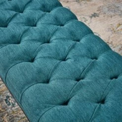 Roxana Traditional Tufted Diamond Bench Teal - Christopher Knight Home -Ottomans Official Shop unnamed file 1775