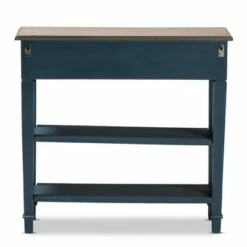 Dauphine Spruce Finished Wood Accent Console Table Blue - Baxton Studio -Ottomans Official Shop unnamed file 1807