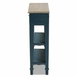 Dauphine Spruce Finished Wood Accent Console Table Blue - Baxton Studio -Ottomans Official Shop unnamed file 1808
