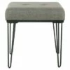 Mid Mod Square Stool Metal Hairpin Leg - Gray - HomePop -Ottomans Official Shop unnamed file 185