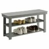 Oxford Utility Mudroom Bench Gray - Breighton Home -Ottomans Official Shop unnamed file 1915