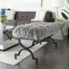 Olivia & May Contemporary Iron Bench Gray - Olivia & May -Ottomans Official Shop unnamed file 194