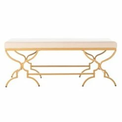 Juliet Rectangular Bench - Safavieh Emerald/gold 18 Juliet Rectangular Bench - Safavieh Emerald/gold -Ottomans Official Shop unnamed file 1941