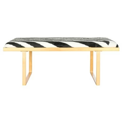 Millie Loft Bench - Safavieh Zebra 9 Millie Loft Bench - Safavieh Zebra - Image 7