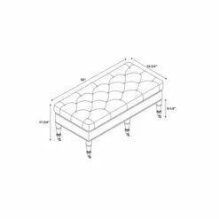 50" Isabelle Bench - Linon Pink -Ottomans Official Shop unnamed file 1987