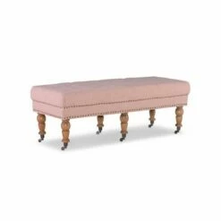 50" Isabelle Bench - Linon Pink -Ottomans Official Shop unnamed file 1990
