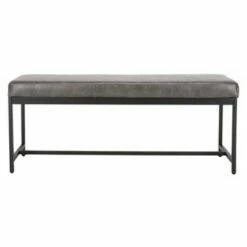 Chase Faux Leather Bench - Safavieh Dark Green -Ottomans Official Shop unnamed file 2017
