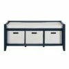 Luray Entryway Bench Navy - Linon -Ottomans Official Shop unnamed file 2060