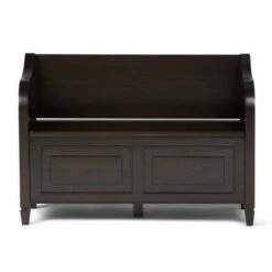 Hampshire Entryway Storage Bench - WyndenHall Rustic Natural Aged Brown -Ottomans Official Shop unnamed file 2077