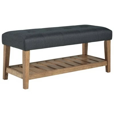 Cabellero Upholstered Accent Bench - Signature Design by Ashley Dark Brown 7 Cabellero Upholstered Accent Bench - Signature Design by Ashley Dark Brown - Image 5
