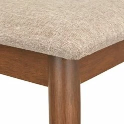 Newington Mid-Century Bench Walnut/Mocha - Lifestorey