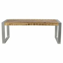 Reclaimed wood and Silver Metal - Bench - Timbergirl 16 Reclaimed wood and Silver Metal - Bench - Timbergirl -Ottomans Official Shop unnamed file 2166