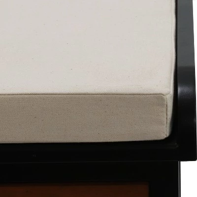 Decor Therapy Melody Three Drawer Bench with Cushion - Décor Therapy Navy 6 Decor Therapy Melody Three Drawer Bench with Cushion - Décor Therapy Navy - Image 4